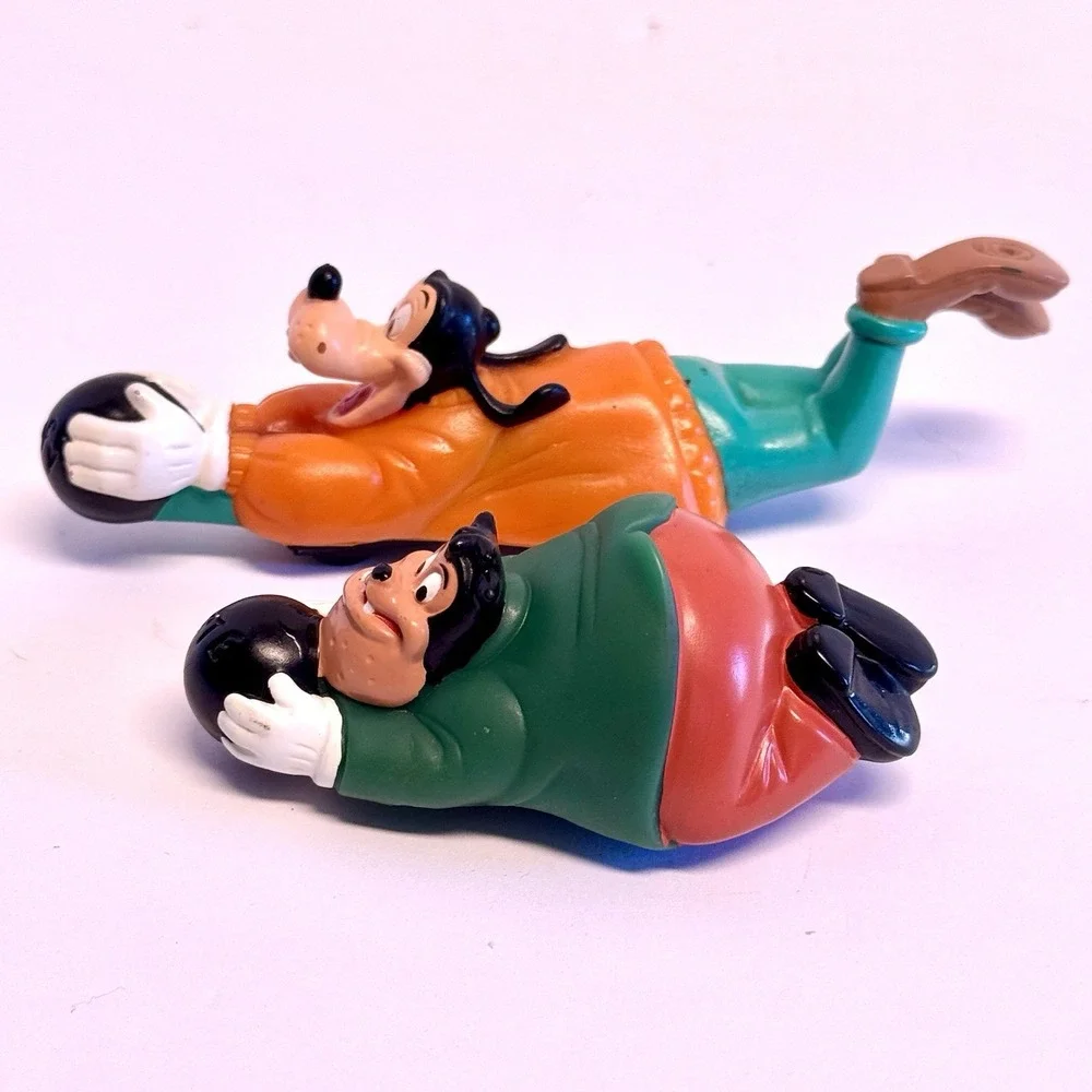 Vtg Goof Troop‎ Goofy & Pete Bowling Figure Burger King Kids Club Toy